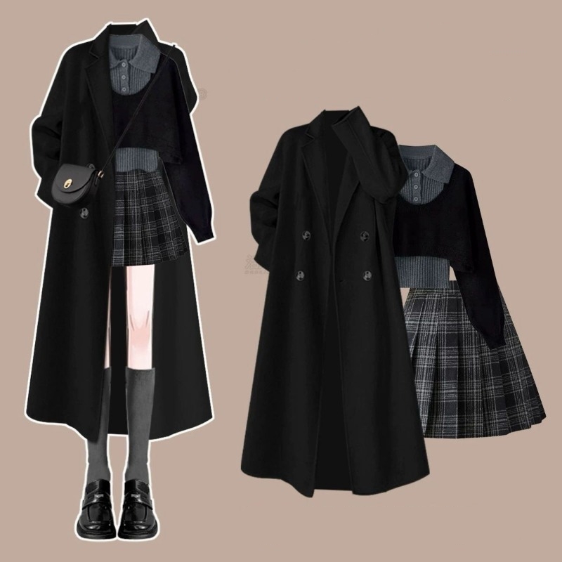 Winter Clothing Pk - Women's Korean Autumn Winter Graceful Black