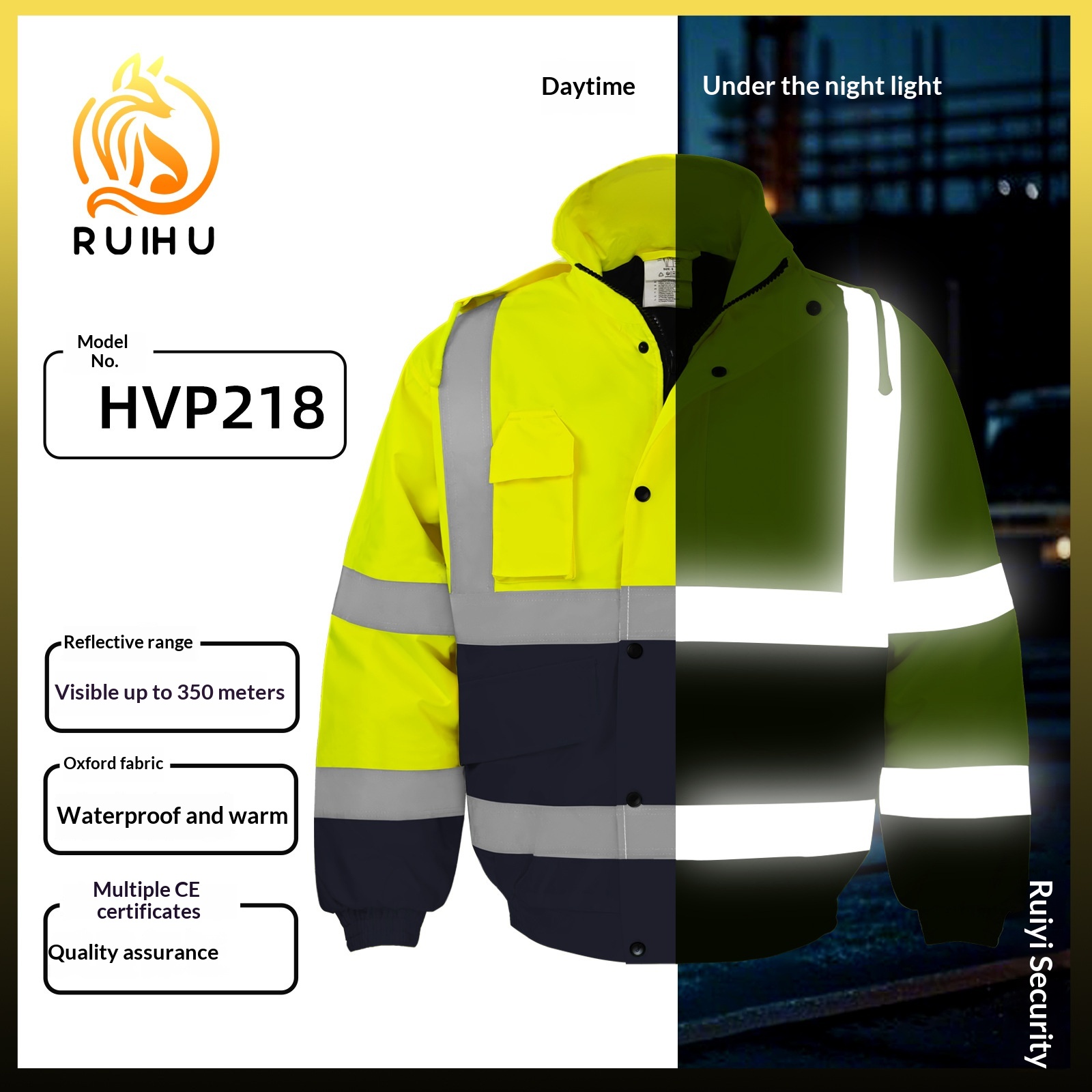 Winter Clothing Pk - Winter High Visibility Warm Jacket for