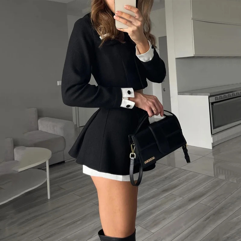 TARUXY Tweed Shorts Skirt Two  - Winter Clothing Pk ulasan dan harga