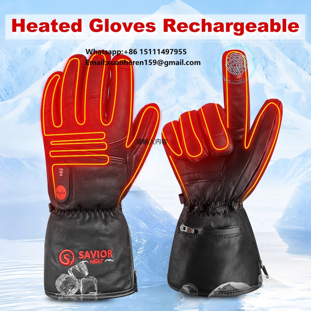 Heated Leather Gloves Men Wome - Heated Gloves Electric ulasan dan harga