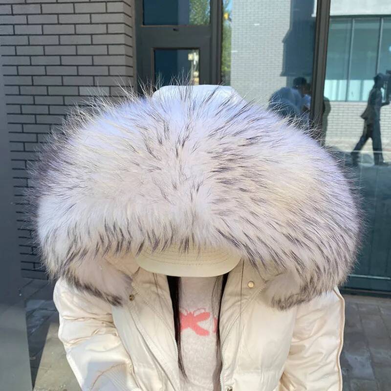 Raccoon Fur Collars For Jacket - Winter Clothing Pk ulasan dan harga