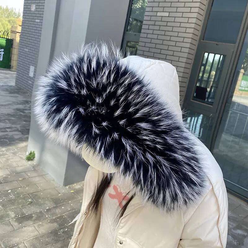 Raccoon Fur Collars For Jacket - Winter Clothing Pk ulasan dan harga