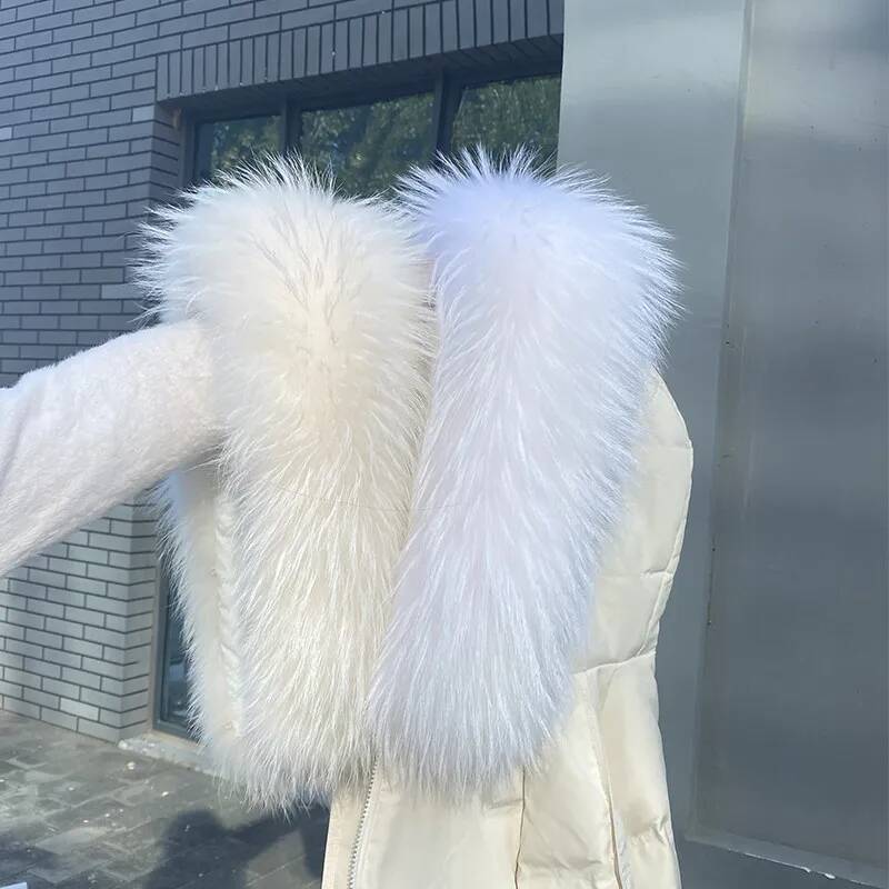 Raccoon Fur Collars For Jacket - Winter Clothing Pk ulasan dan harga