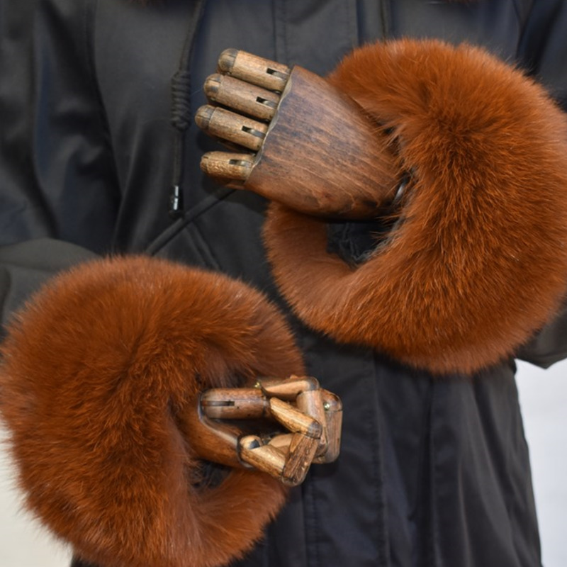 Fox Fur Cuffs For Women Whole  - Winter Clothing Pk ulasan dan harga