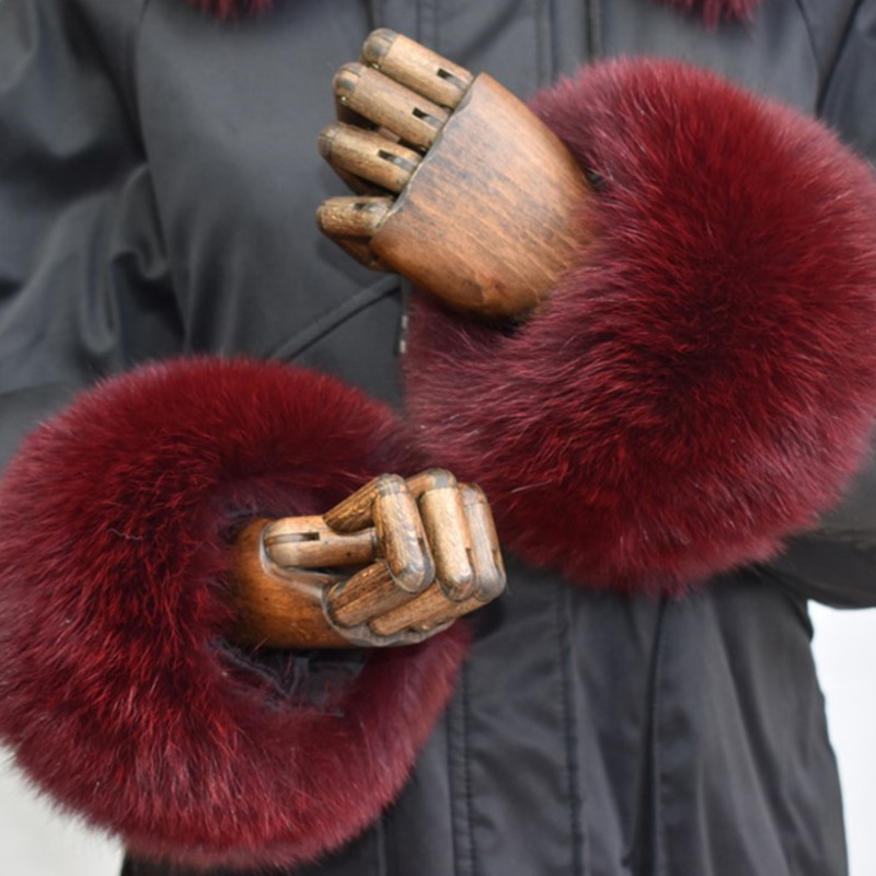 Fox Fur Cuffs For Women Whole  - Winter Clothing Pk ulasan dan harga