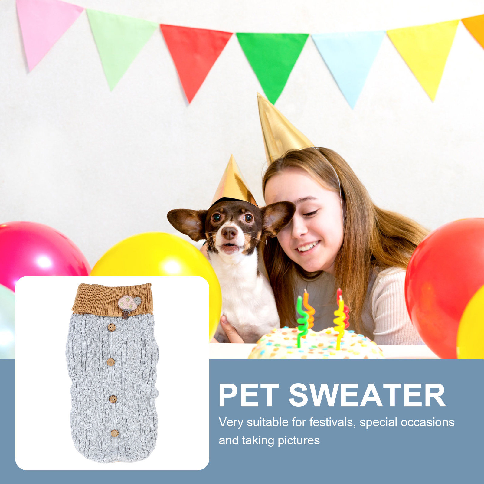 1Pcs Pet Sweater Winter Knitwe - Winter Clothing Gift Ideas ulasan dan harga