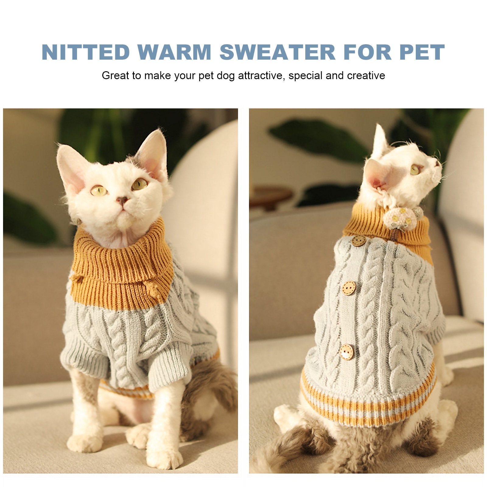 1Pcs Pet Sweater Winter Knitwe - Winter Clothing Gift Ideas ulasan dan harga