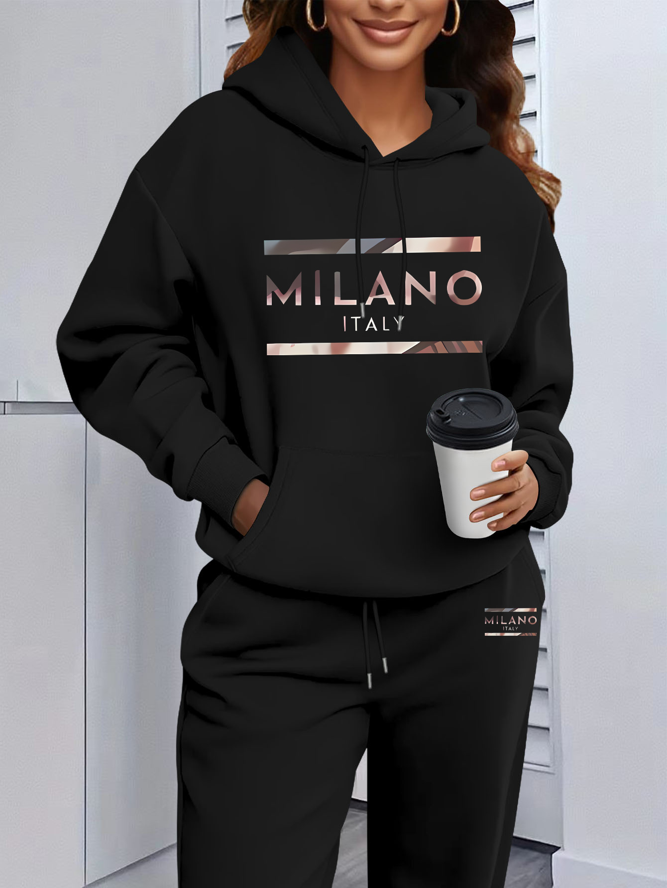 2026 Womens Print Hooded Sweat - Winter Clothing For Women ulasan dan harga