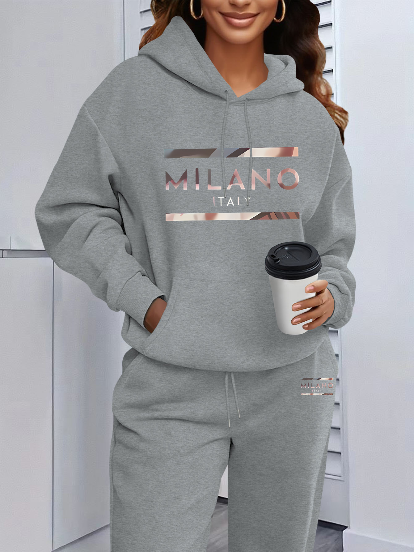 2026 Womens Print Hooded Sweat - Winter Clothing For Women ulasan dan harga