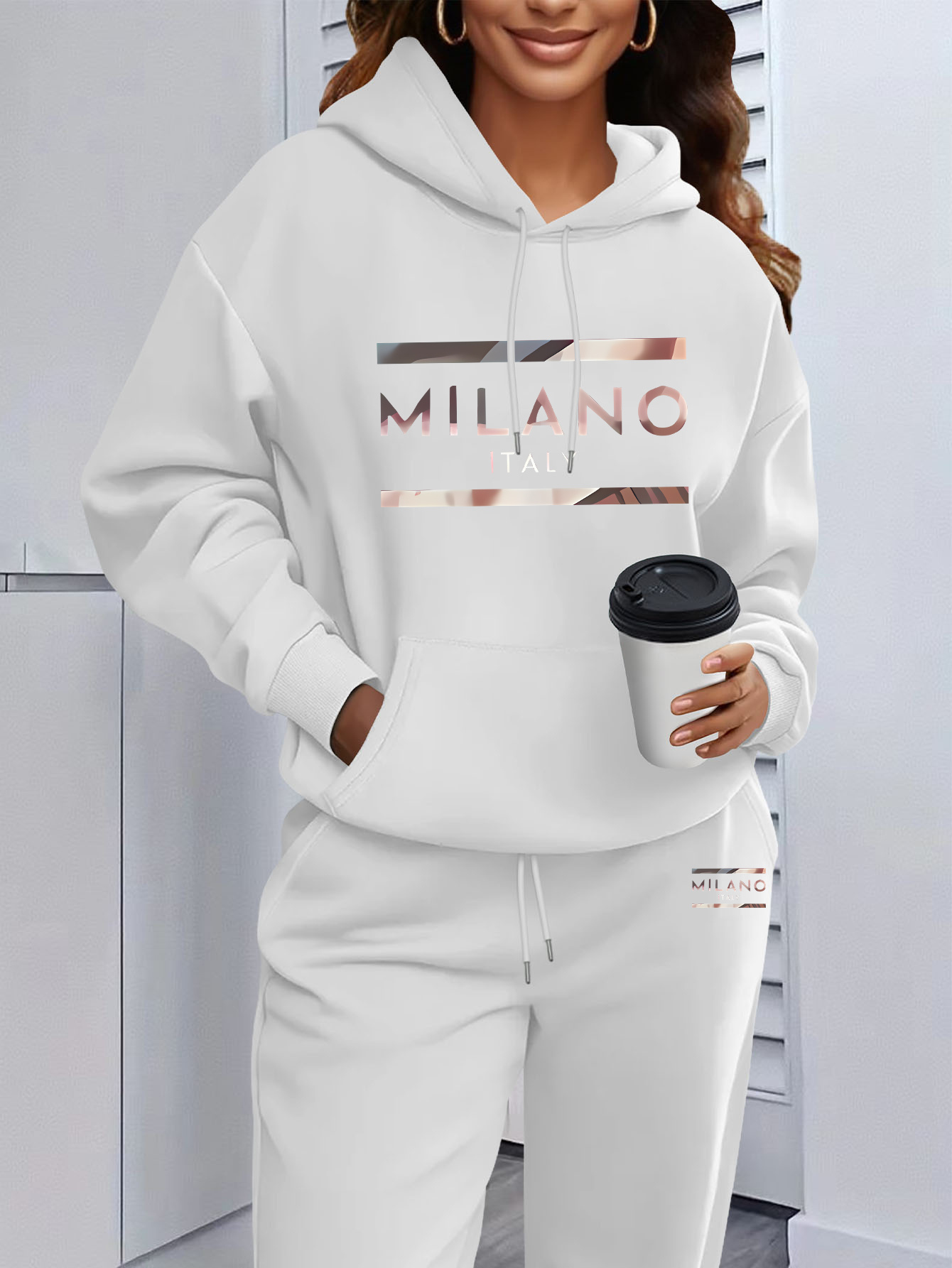 2026 Womens Print Hooded Sweat - Winter Clothing For Women ulasan dan harga
