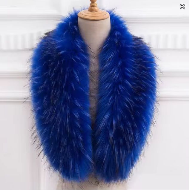 Natural Fur Collar Real Raccoo - Winter Clothing Pk ulasan dan harga