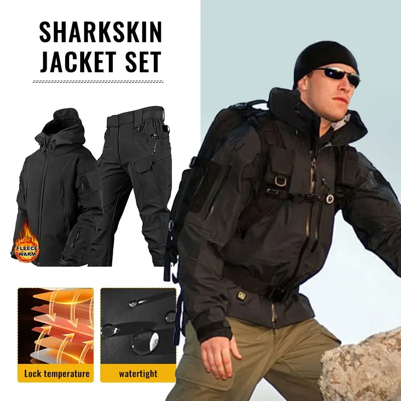 Men Thicken Soft Shell Winter  - Winter Clothing Hiking ulasan dan harga