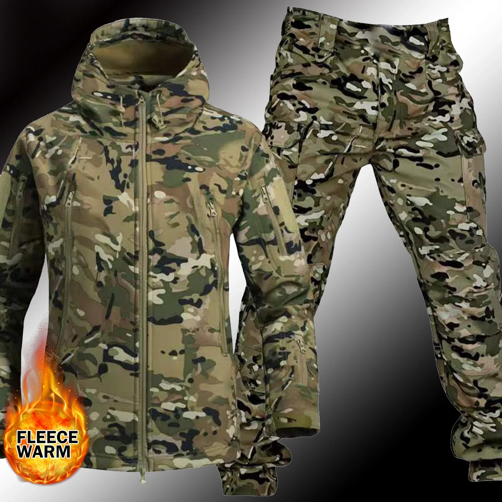 Men Thicken Soft Shell Winter  - Winter Clothing Hiking ulasan dan harga