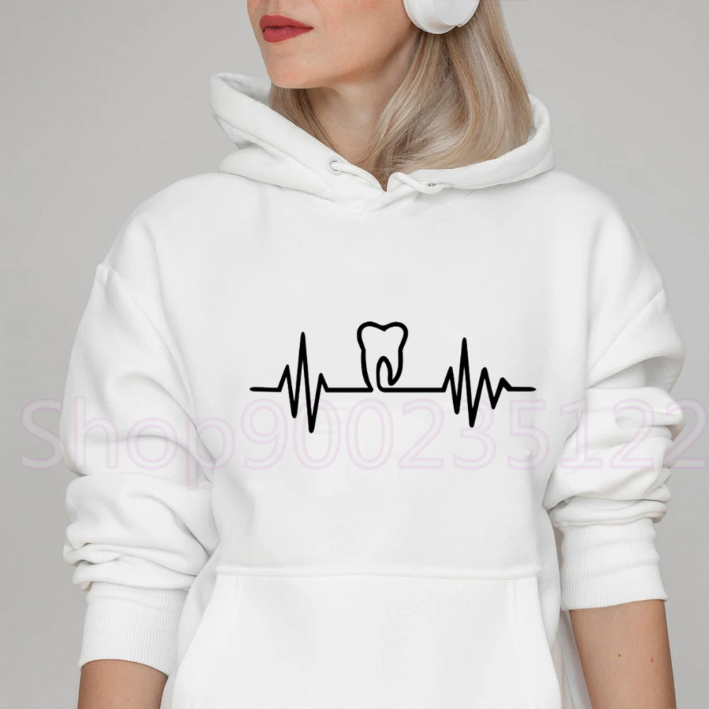 Heatbeat Hoodie Graphic Tooth  - Winter Clothing Drawing ulasan dan harga