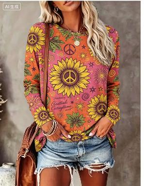 Women Long Sleeve T‑Shirt Hipp - Winter Clothing For Women ulasan dan harga