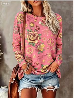 Women Long Sleeve T‑Shirt Hipp - Winter Clothing For Women ulasan dan harga