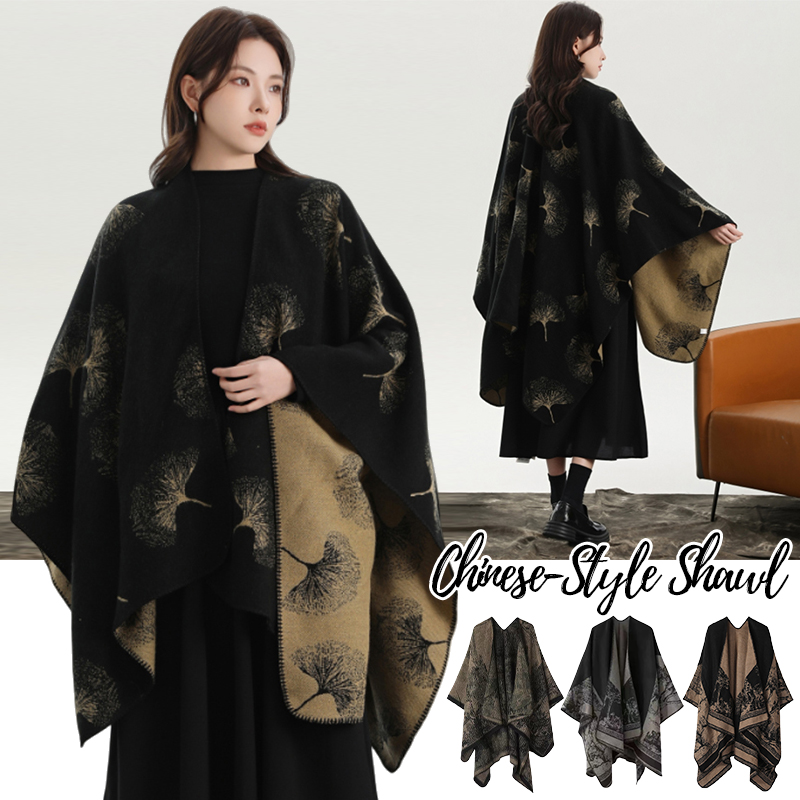 Printed Knitted Shawl for Wome - Winter Clothing Gift Ideas ulasan dan harga