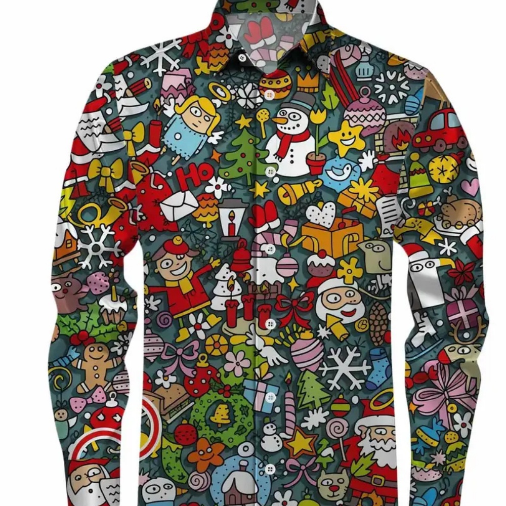 Men's Long-Sleeved Christmas P - Winter Clothing Gift Ideas ulasan dan harga