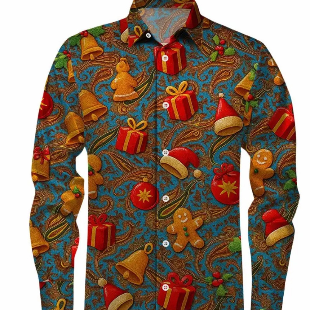 Men's Long-Sleeved Christmas P - Winter Clothing Gift Ideas ulasan dan harga
