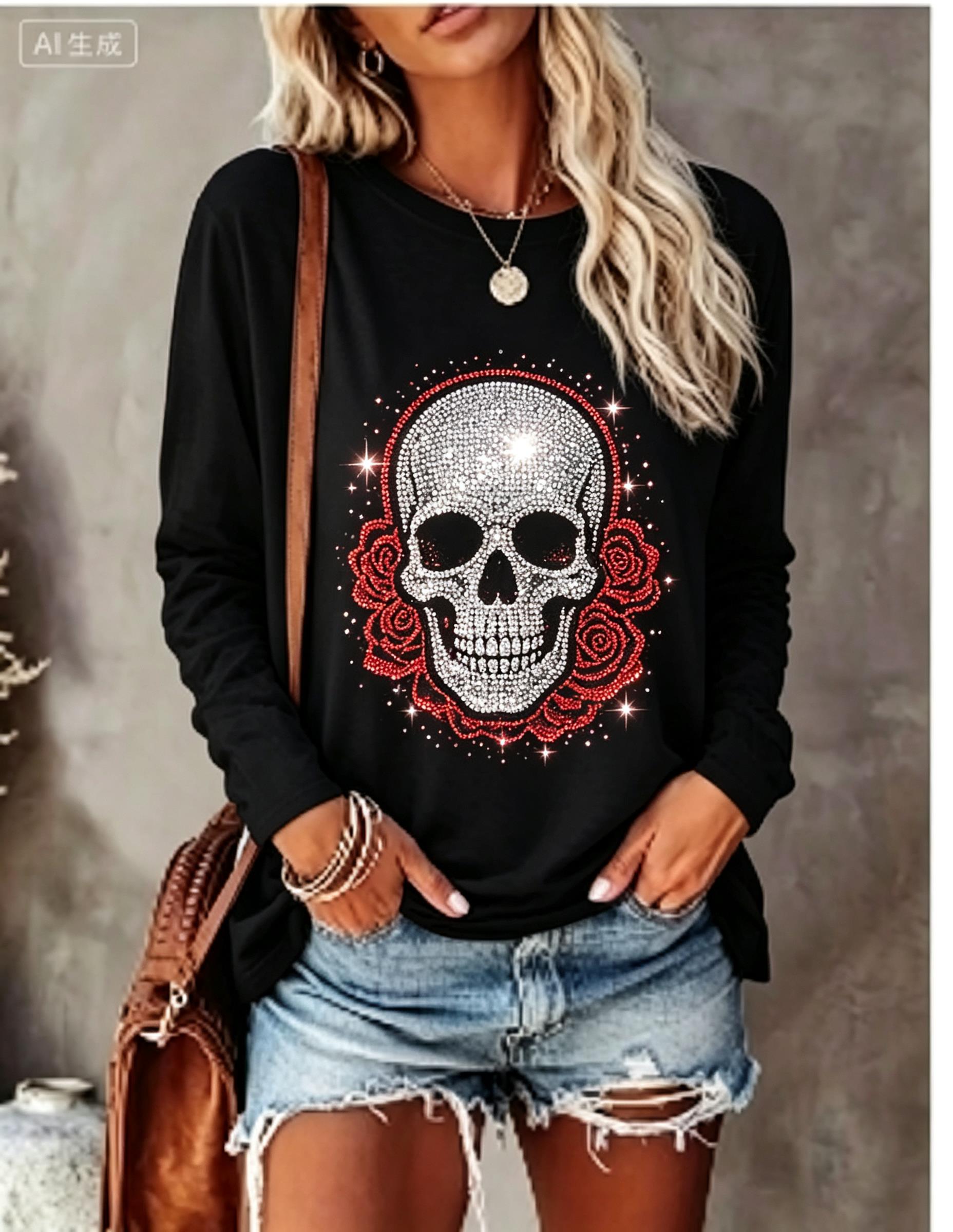 Women Long Sleeve T‑Shirt Simu - Winter Clothing For Women ulasan dan harga