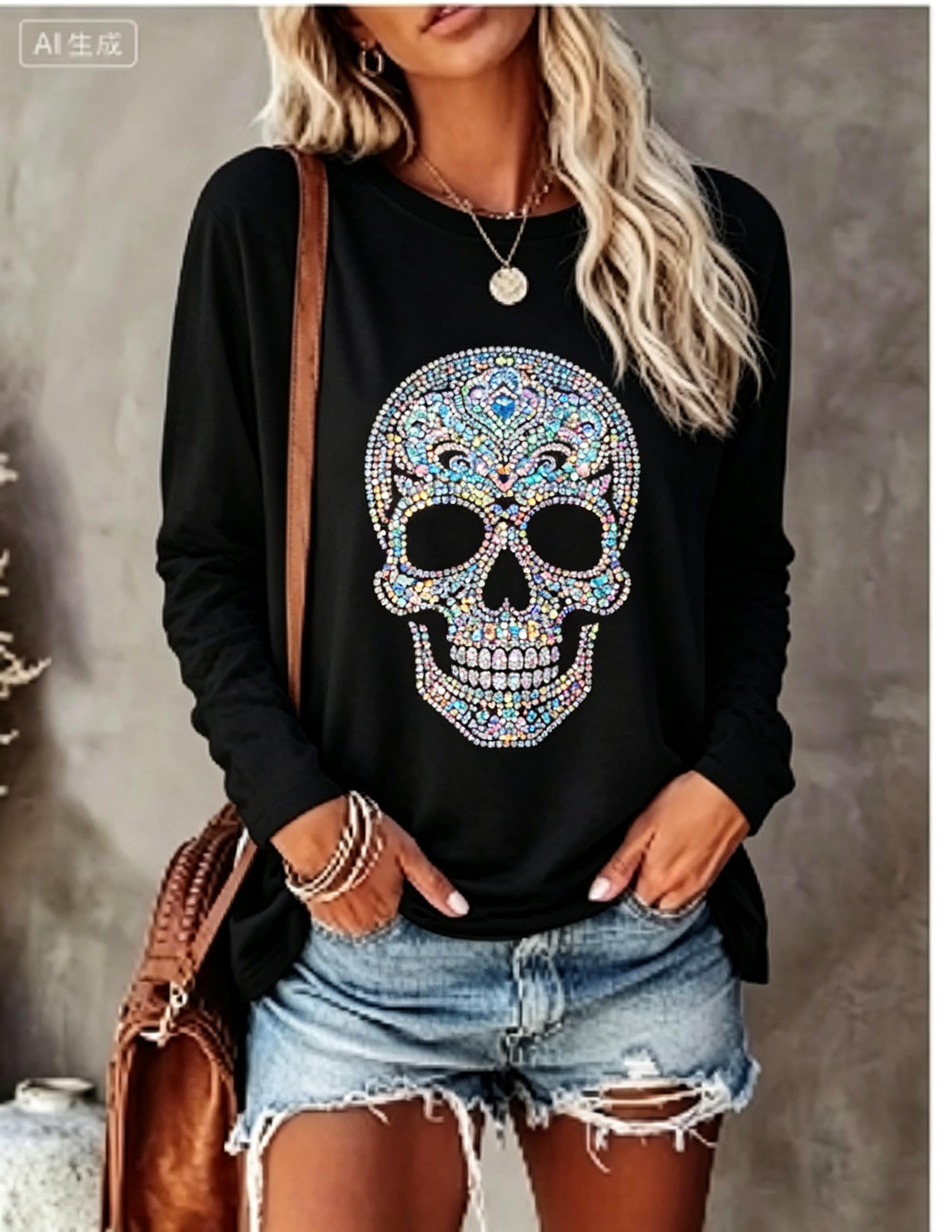Women Long Sleeve T‑Shirt Simu - Winter Clothing For Women ulasan dan harga