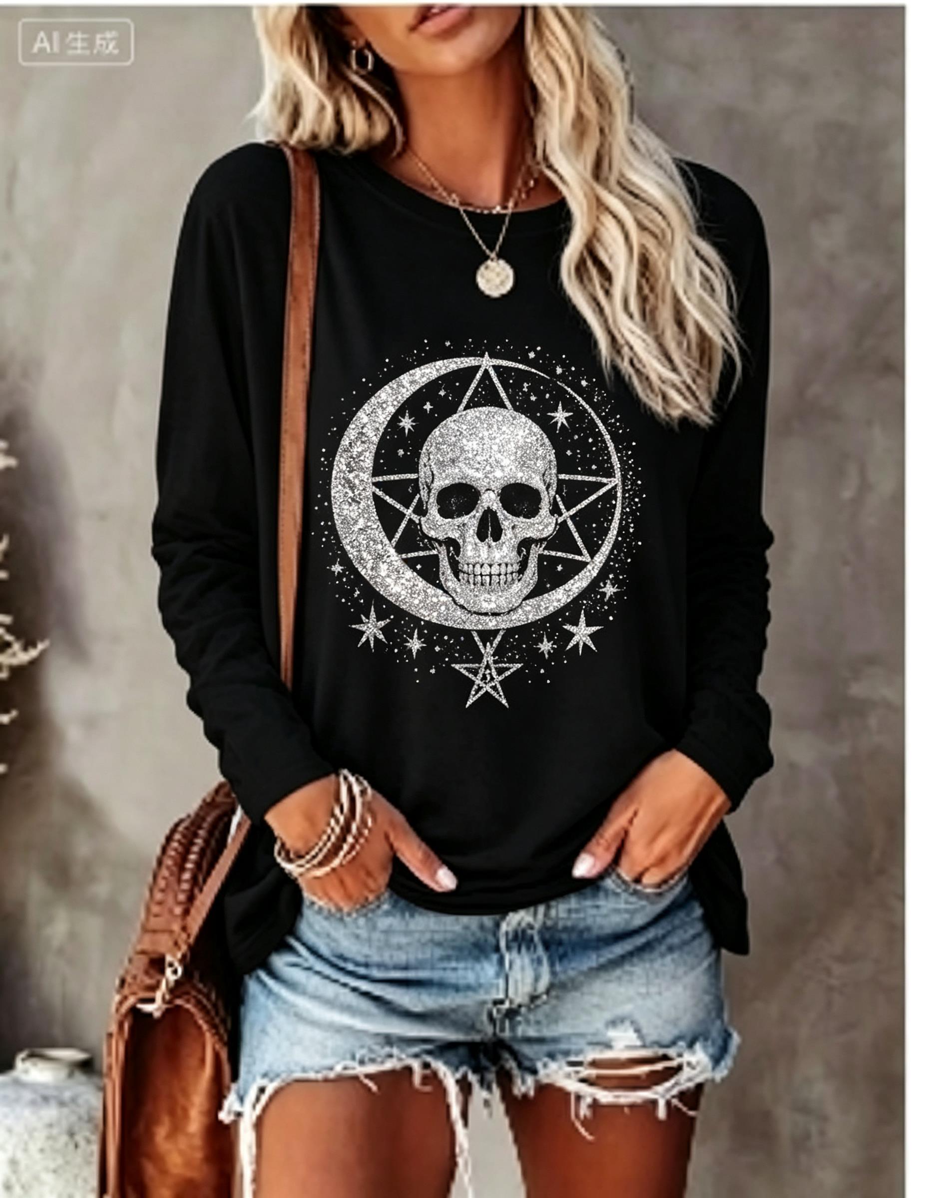 Women Long Sleeve T‑Shirt Simu - Winter Clothing For Women ulasan dan harga