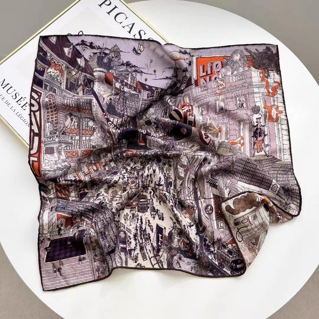 Two Faced Print Designer Scarf - Winter Clothing Hong Kong ulasan dan harga