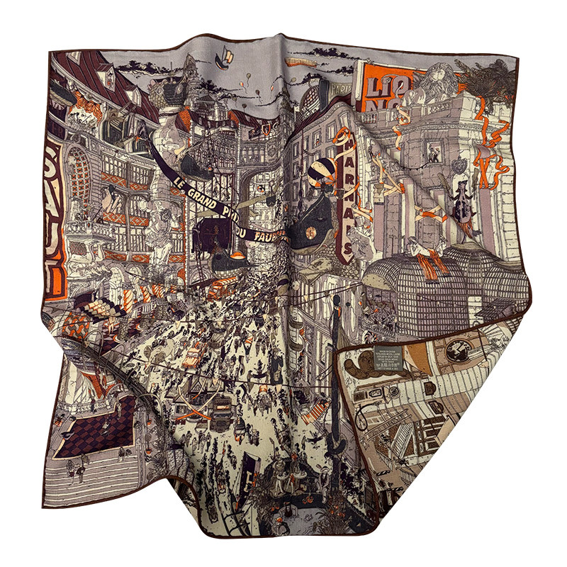 Two Faced Print Designer Scarf - Winter Clothing Hong Kong ulasan dan harga