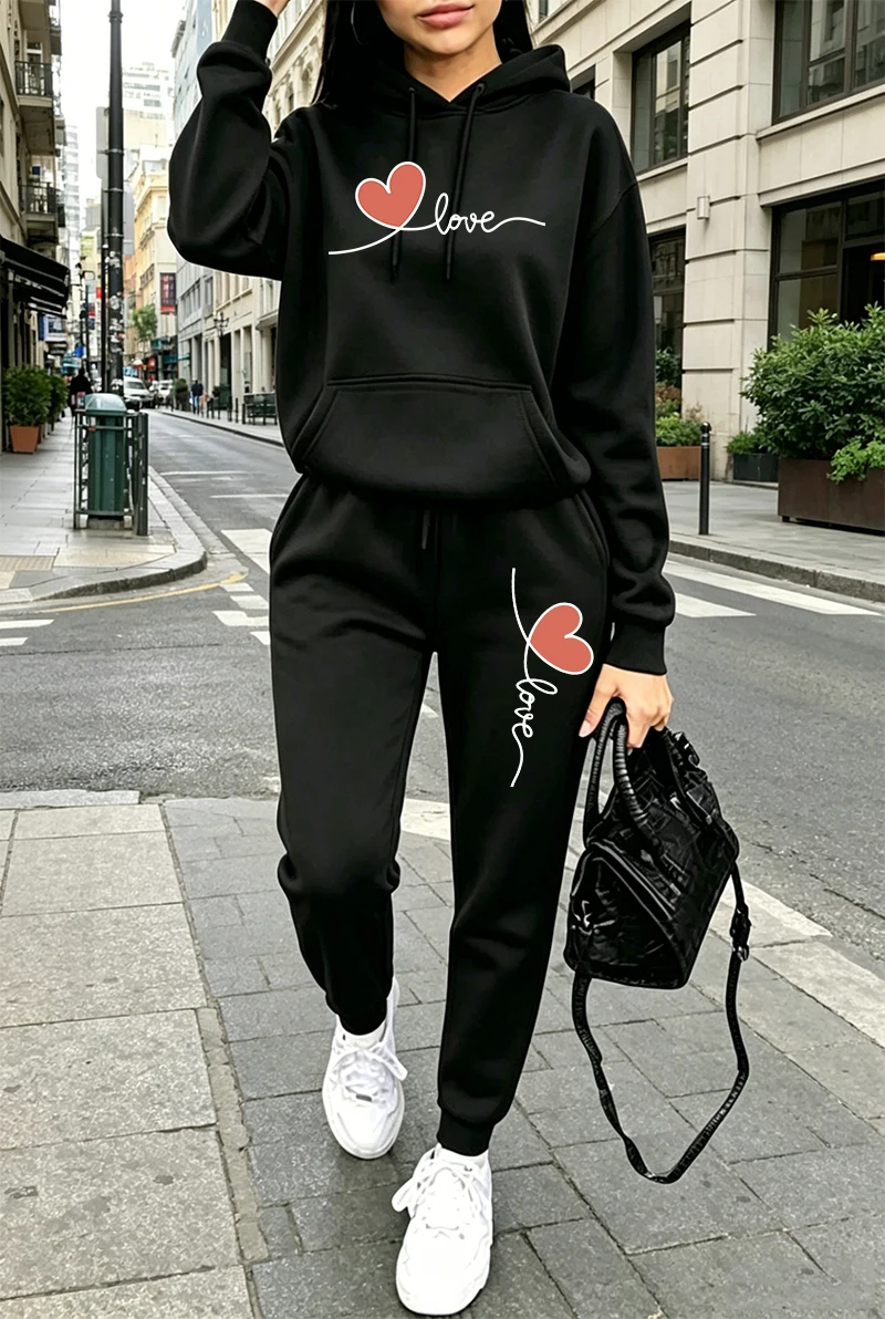 Womens Tracksuit Print Casual  - Winter Clothing For Women ulasan dan harga