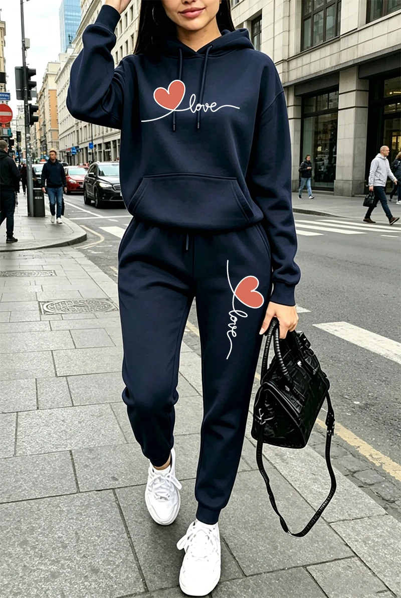 Womens Tracksuit Print Casual  - Winter Clothing For Women ulasan dan harga