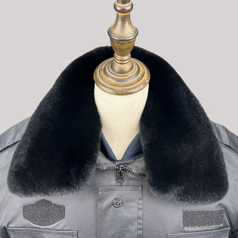 100% Rex Rabbit Fur Collar Men - Winter Clothing Pk ulasan dan harga