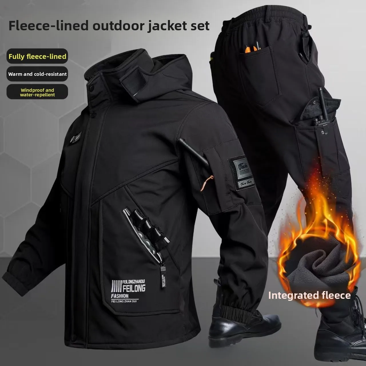 Thickened Fleece Autumn Winter - Winter Clothing Pk ulasan dan harga