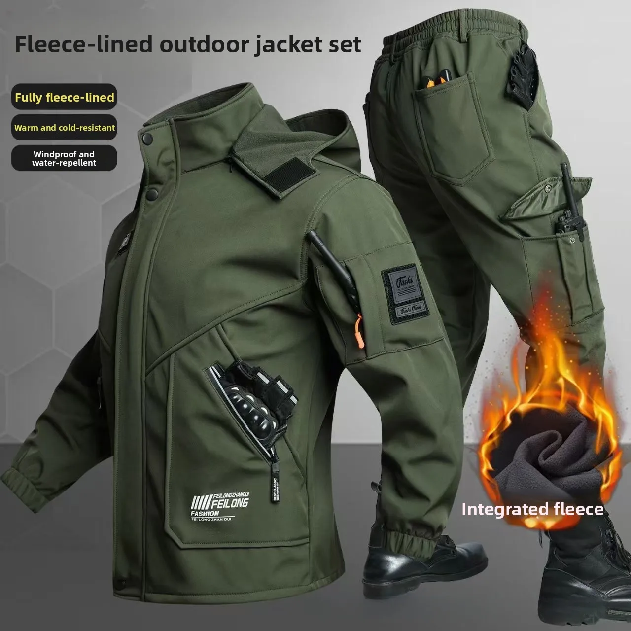 Thickened Fleece Autumn Winter - Winter Clothing Pk ulasan dan harga