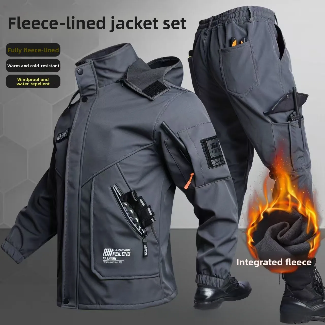 Thickened Fleece Autumn Winter - Winter Clothing Pk ulasan dan harga