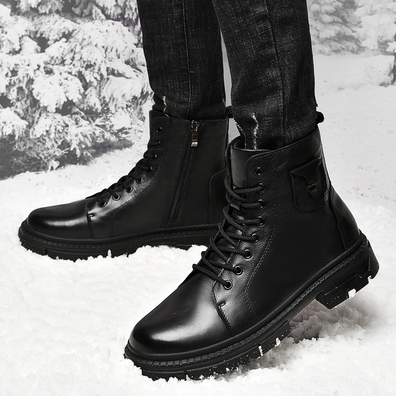 Winter Men's Genuine Leather B - Winter Clothing Hiking ulasan dan harga